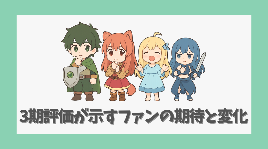 3期の評価が示すファンの期待と変化